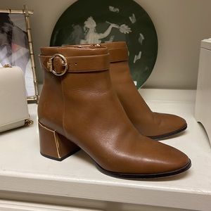 Tory Burch leather booties boots